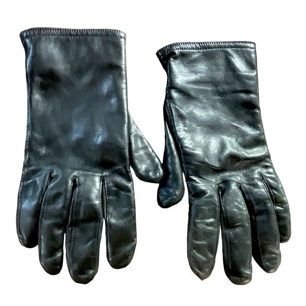 Isotoner‎ Women’s Leather Gloves Black Size Medium